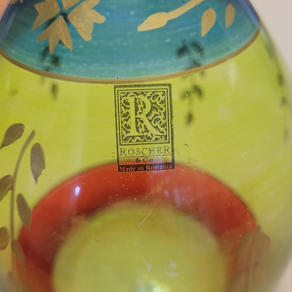 1950's vintage MCM Roscher & Co Romanian decanter - Picture 2 of 3